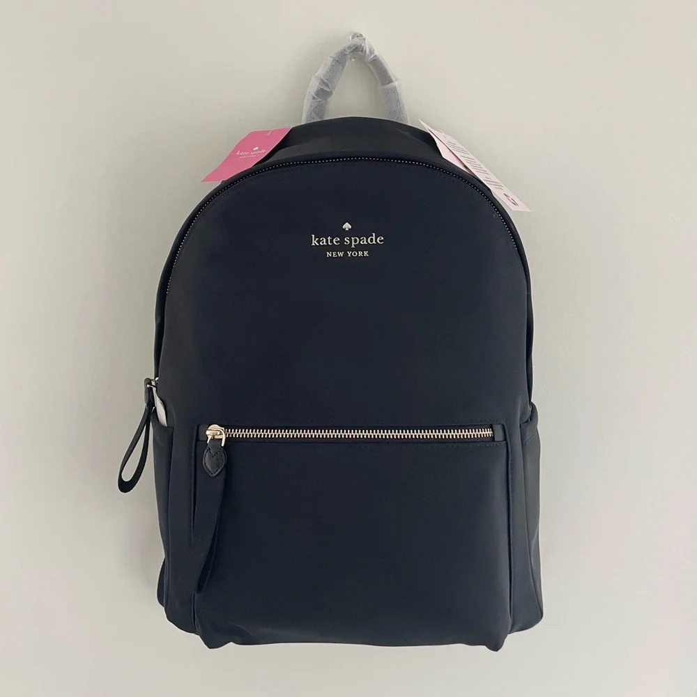 Kate Spade. Large Backpack. Black. Never used with tags. - Picture 1 of 2